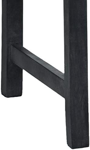 image:imageSAFAVIEH Outdoor Collection Mischa Natural Brown BenchDark Slate Gray