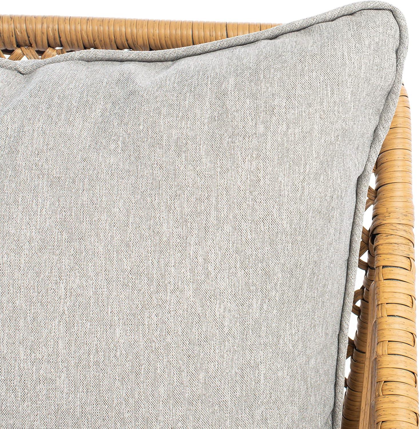 image:imageSAFAVIEH Outdoor Collection Narda Natural GreyGrey Cushion 5Piece Patio Chaise Lounge Set PAT9018B2BXNatural Grey
