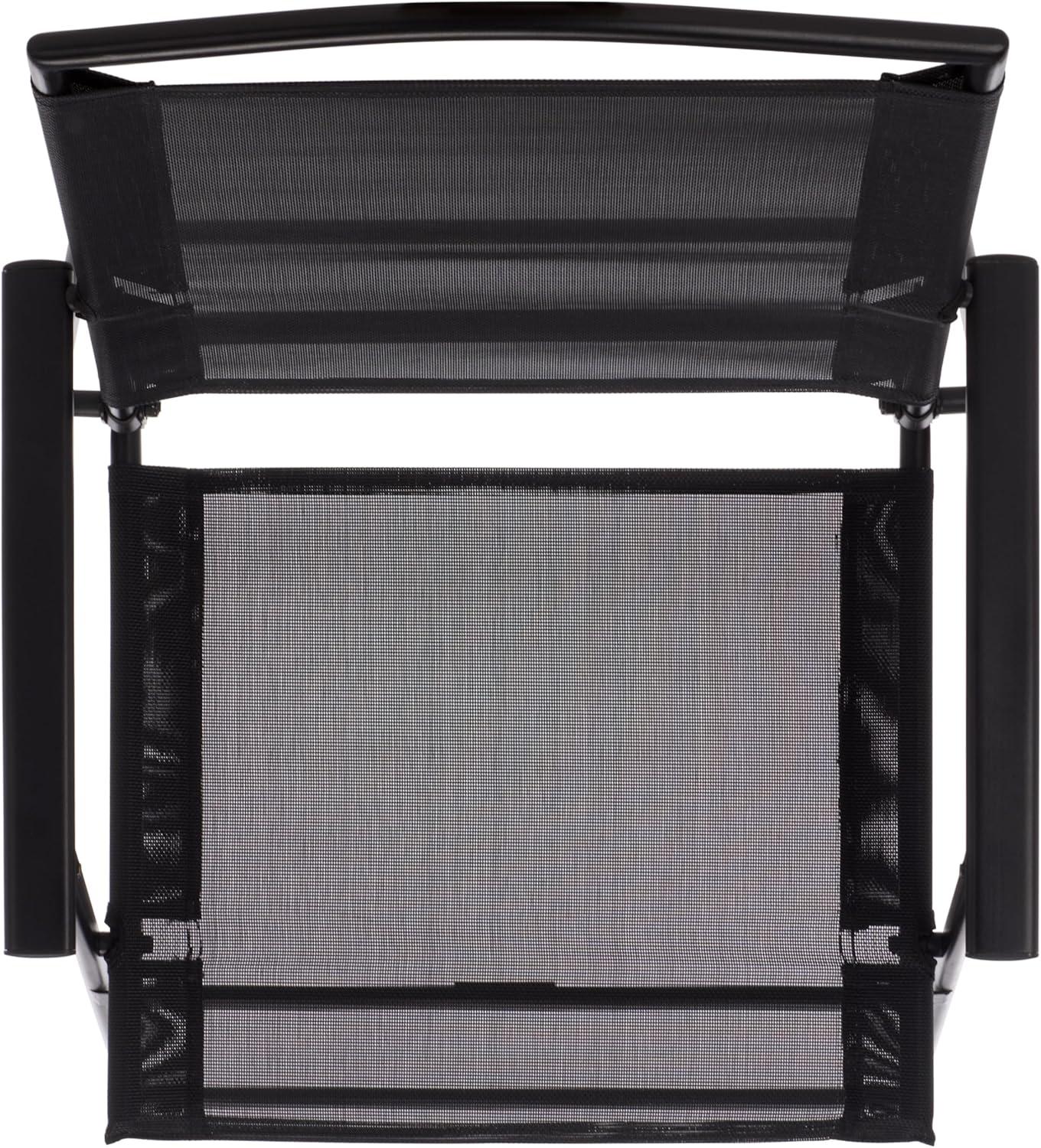 image:imageSAFAVIEH Outdoor Patio Furniture Collection Alvin Folding Chair PAT6900BlackBlack
