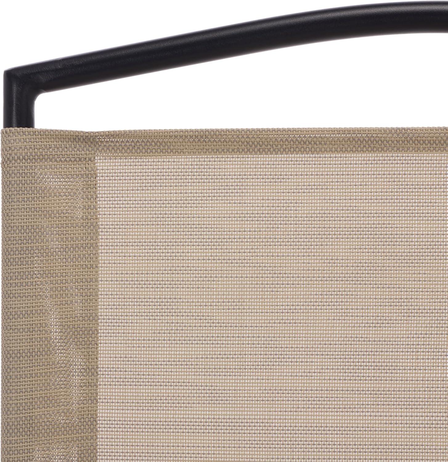 image:imageSAFAVIEH Outdoor Patio Furniture Collection Alvin Folding Chair PAT6900BlackCreme