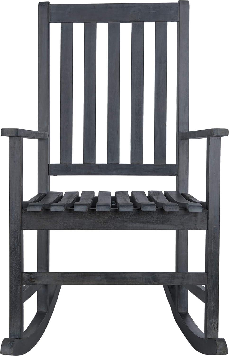 image:imageSAFAVIEH PAT6707K Outdoor Collection Barstow Dark Slate Gray Rocking ChairAsh Grey