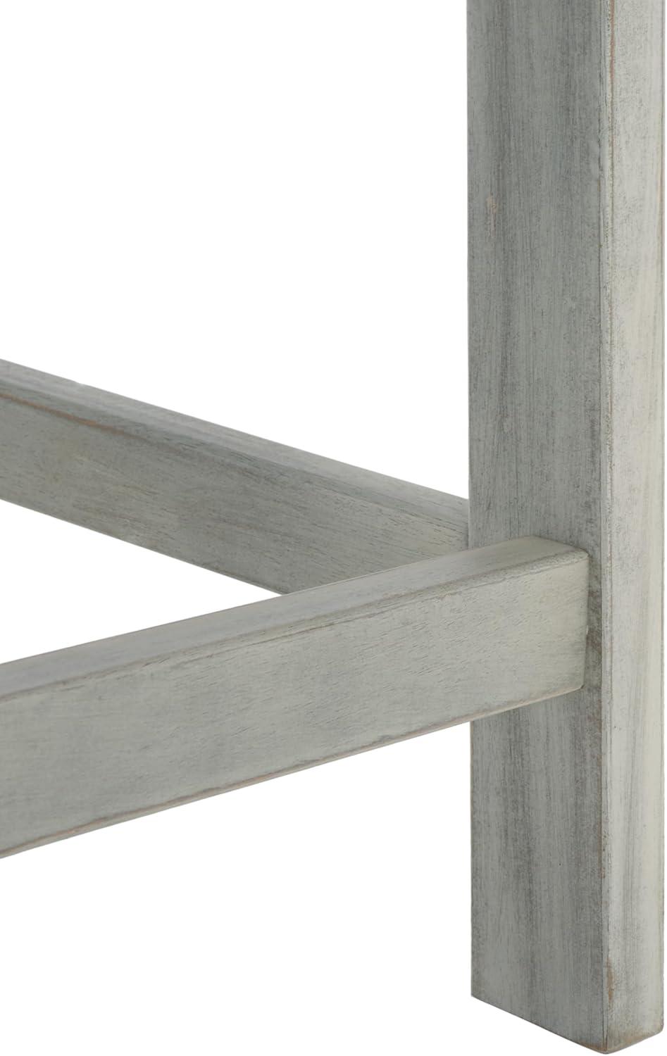 image:imageSAFAVIEH PAT6753A Collection Ruben Teak Balcony Bench and Table Outdoor SetAsh Grey