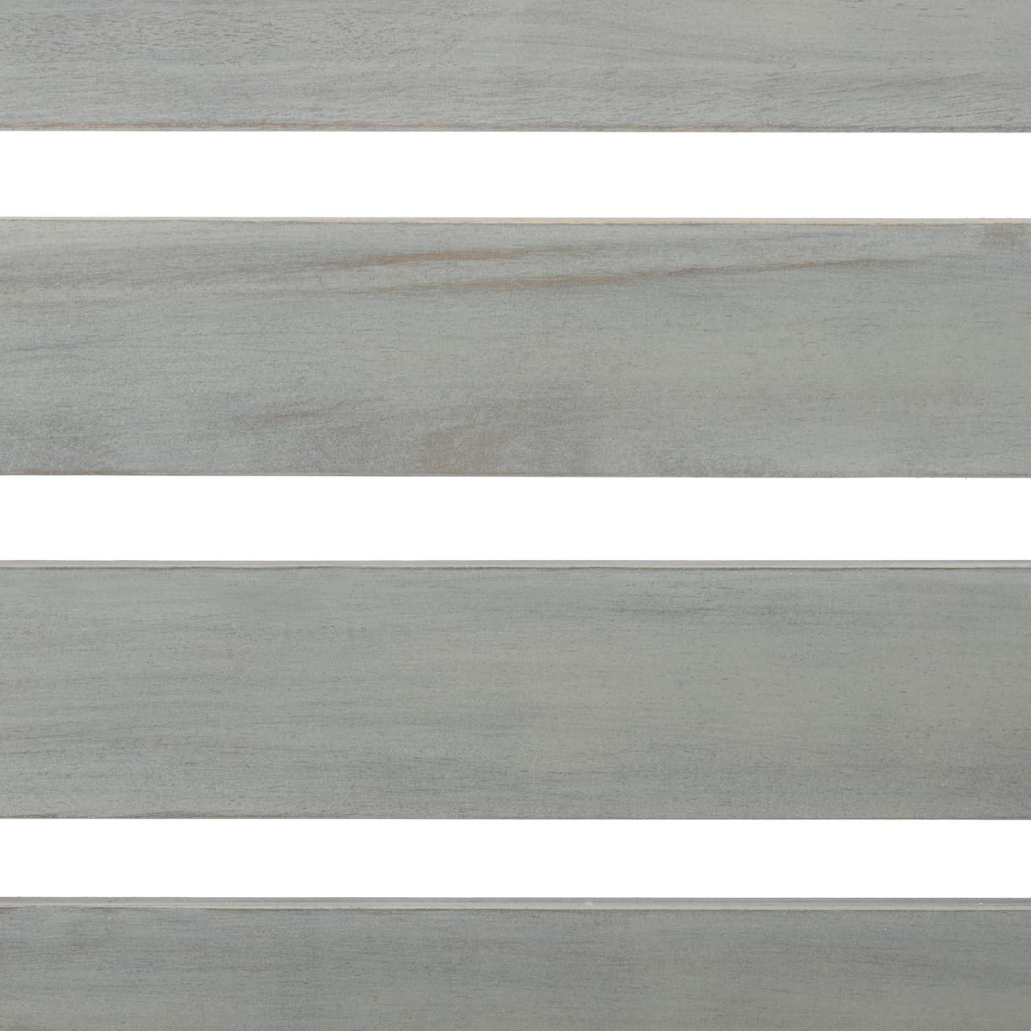 image:imageSAFAVIEH PAT6753A Collection Ruben Teak Balcony Bench and Table Outdoor SetAsh Grey