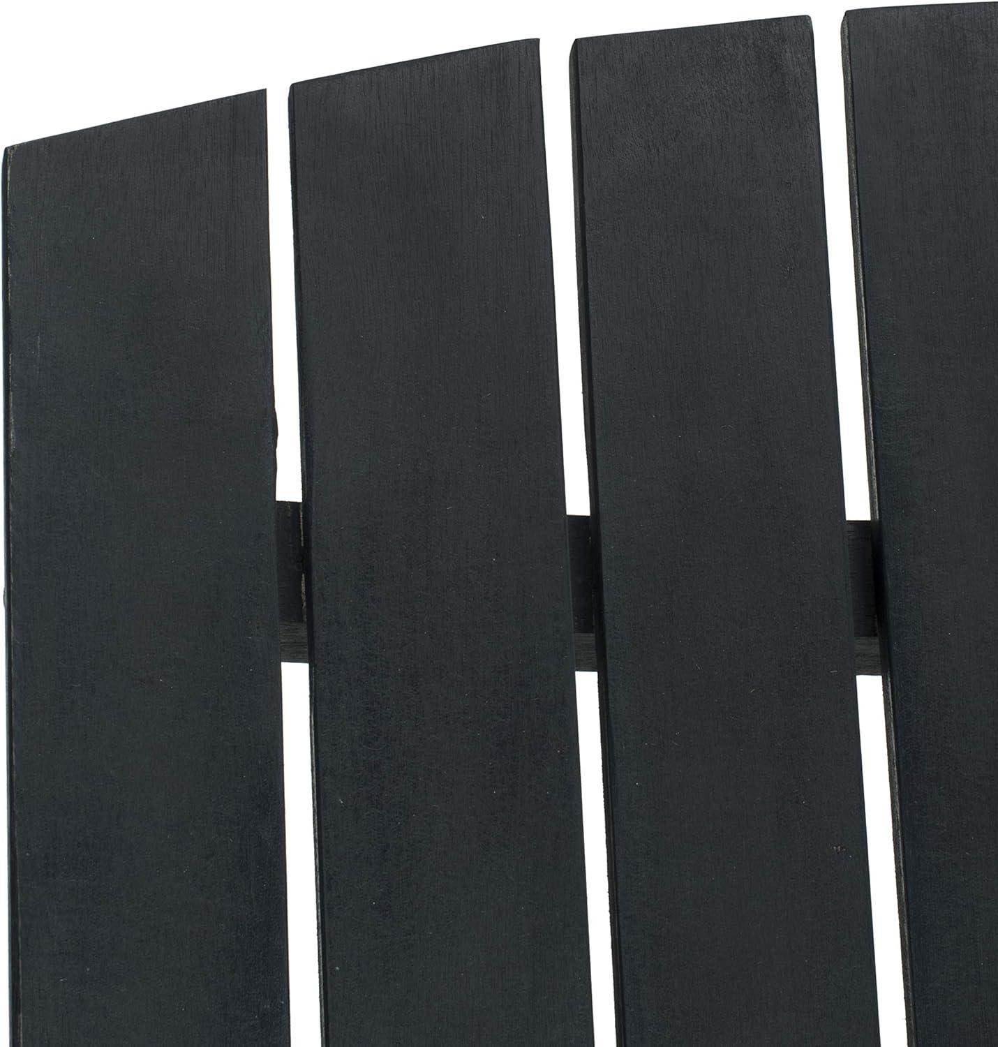 image:imageSAFAVIEH Patio Collection Hampton Adirondack Acacia Wood BenchDark Slate Gray