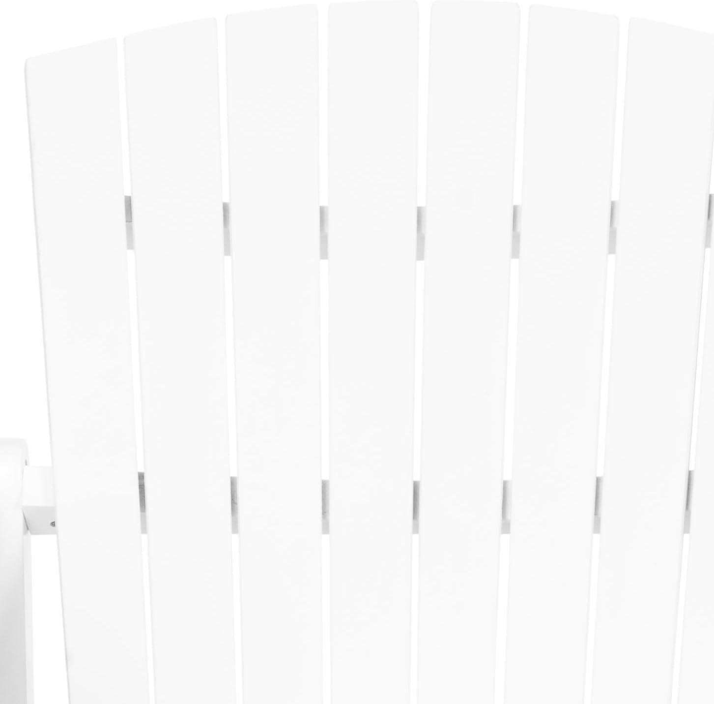 image:imageSAFAVIEH Patio Collection Hampton Adirondack Acacia Wood BenchWhite
