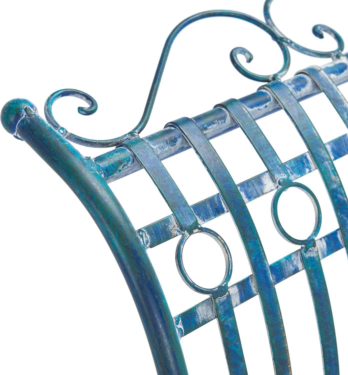 image:imageSafavieh Outdoor Collection Hadley Antique White BenchMossy Blue