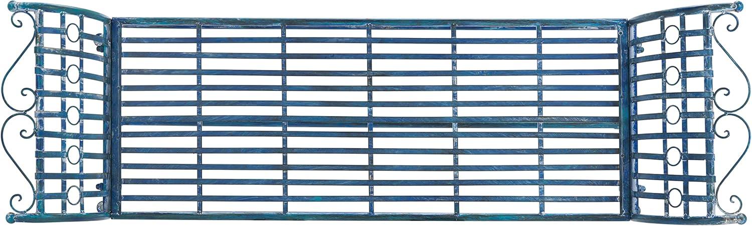 image:imageSafavieh Outdoor Collection Hadley Antique White BenchMossy Blue