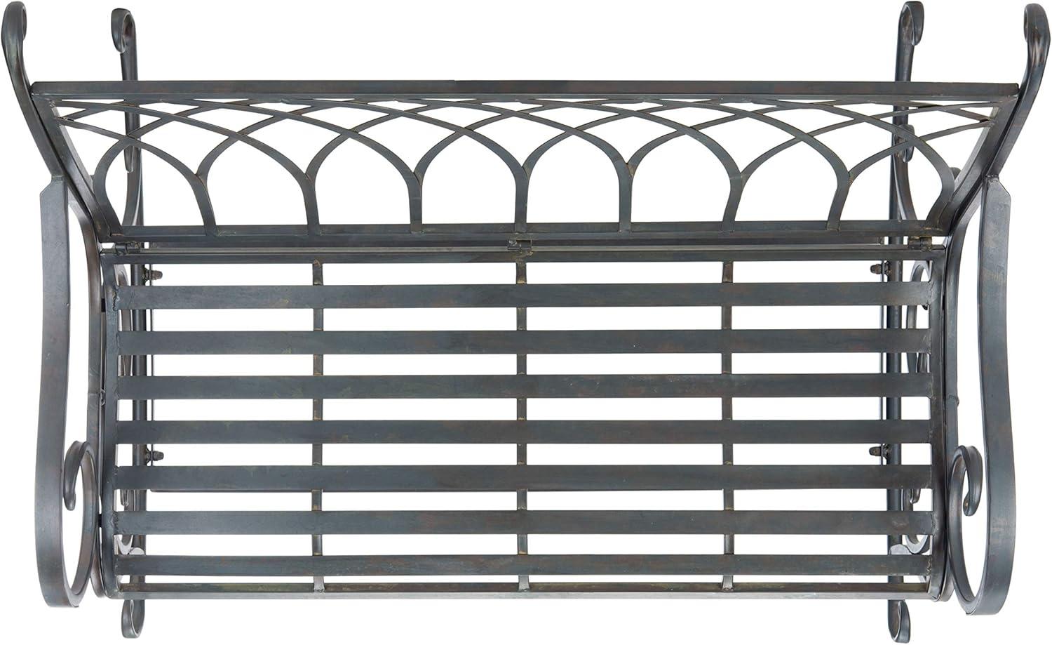 image:imageSafavieh PAT5021A Outdoor Collection Ressi Pearl White Rock BenchBlack Rust