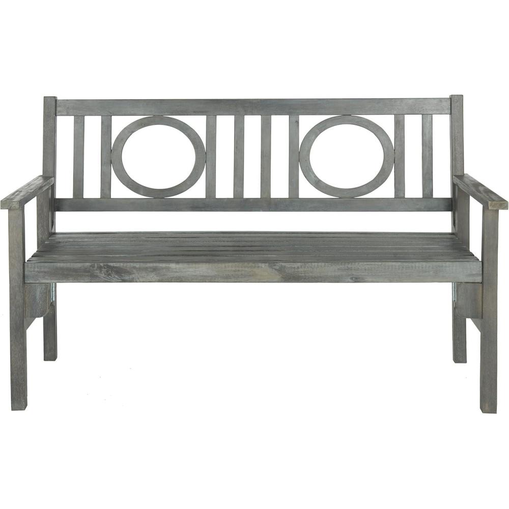 image:imageSafavieh Outdoor Living Collection Piedmont Folding BenchAsh Grey