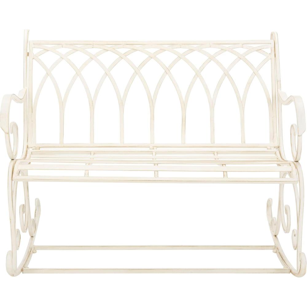 image:imageSafavieh PAT5021A Outdoor Collection Ressi Pearl White Rock BenchPearl White