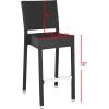 SAFAVIEH FOX5201C Collection Bethel Indoor/Outdoor Bar Stool, White(Black)