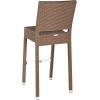 SAFAVIEH FOX5201C Collection Bethel Indoor/Outdoor Bar Stool, White(Brown)