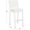 SAFAVIEH FOX5201C Collection Bethel Indoor/Outdoor Bar Stool, White(White)