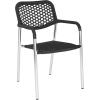 SAFAVIEH Home Collection Sitka Wicker Arm Chairs, Black, Set of 2