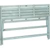 SAFAVIEH Outdoor Collection Luca Ash Grey Folding Bench(Beach House Blue)