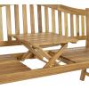 SAFAVIEH Outdoor Collection Mischa Natural Brown Bench(Natural)