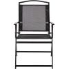 SAFAVIEH Outdoor Patio Furniture Collection – Alvin Folding Chair (PAT6900)(Black/Black)