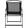 SAFAVIEH Outdoor Patio Furniture Collection – Alvin Folding Chair (PAT6900)(Black/Black)