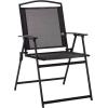 SAFAVIEH Outdoor Patio Furniture Collection – Alvin Folding Chair (PAT6900)(Black/Black)
