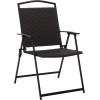 SAFAVIEH Outdoor Patio Furniture Collection – Dory Rattan Weave Folding Chair (PAT6902)(Black/Black)
