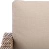 SAFAVIEH Outdoor Patio Furniture Collection – Emma Rattan & Cushion Armchair, Modern Outdoor Lounge Seating (PAT7563)(Natural/Taupe)