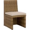 SAFAVIEH Outdoor Patio Furniture Collection – Emma Rattan & Cushion Dining Chair, Modern Woven Outdoor Seating (PAT7565)(Natural/Taupe)