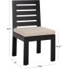 SAFAVIEH Outdoor Patio Furniture Collection – Fash Dining Chair, Fully Assembled Modern Outdoor Seating (PAT7551)(Black/Taupe)