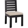 SAFAVIEH Outdoor Patio Furniture Collection – Fash Dining Chair, Fully Assembled Modern Outdoor Seating (PAT7551)(Black/Taupe)