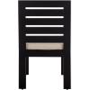 SAFAVIEH Outdoor Patio Furniture Collection – Fash Dining Chair, Fully Assembled Modern Outdoor Seating (PAT7551)(Black/Taupe)