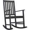 SAFAVIEH PAT6707K Outdoor Collection Barstow Dark Slate Gray Rocking Chair(Dark Slate Gray)