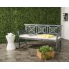SAFAVIEH PAT6737A Outdoor Collection Del Mar 3 Seat Bench(Ash Grey / Beige)