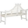 SAFAVIEH PAT6741A Outdoor Collection Azusa Bench(Antique / White)