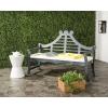 SAFAVIEH PAT6741A Outdoor Collection Azusa Bench(Ash Grey / Beige)