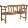 SAFAVIEH PAT6742A Outdoor Collection Porterville 2 Seat Bench(Natural)