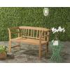 SAFAVIEH PAT6742A Outdoor Collection Porterville 2 Seat Bench(Natural)