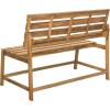 SAFAVIEH PAT6753A Collection Ruben Teak Balcony Bench and Table Outdoor Set(Natural)