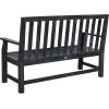 SAFAVIEH Patio Collection Edwin Adirondack Acacia Wood Bench(Dark Slate Gray)