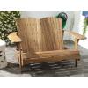 SAFAVIEH Patio Collection Hampton Adirondack Acacia Wood Bench(Natural)