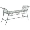 Safavieh Outdoor Collection Hadley Antique White Bench(Antique Dark Green)