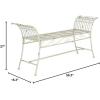 Safavieh Outdoor Collection Hadley Antique White Bench(Antique White)