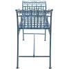 Safavieh Outdoor Collection Hadley Antique White Bench(Mossy Blue)