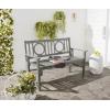 Safavieh Outdoor Living Collection Piedmont Folding Bench(Ash Grey)