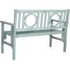 Safavieh Outdoor Living Collection Piedmont Folding Bench(Beach House Blue)