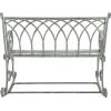 Safavieh PAT5021A Outdoor Collection Ressi Pearl White Rock Bench(Antique Dark Green)