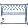 Safavieh PAT5021A Outdoor Collection Ressi Pearl White Rock Bench(Mossy Blue)