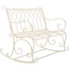 Safavieh PAT5021A Outdoor Collection Ressi Pearl White Rock Bench(Pearl White)