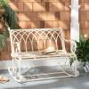 Safavieh PAT5021A Outdoor Collection Ressi Pearl White Rock Bench(Pearl White)