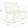 Safavieh PAT5021A Outdoor Collection Ressi Pearl White Rock Bench(Pearl White)
