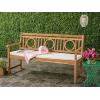 Safavieh PAT6736A Outdoor Collection Montclair 3 Seat Bench(Natural / Beige)