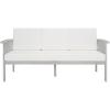 SAFAVIEH Outdoor Collection Finnick Natural Acacia Wood/Beige Cushion Bench(Grey/Beige)